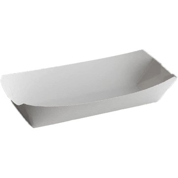 White Paper Hot Dog Tray
