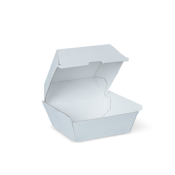 White Paper Burger Clam/Box